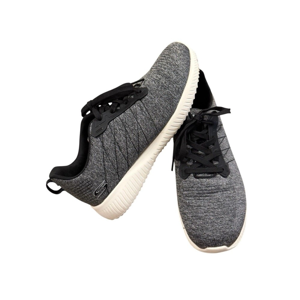 Skechers Memory Foam Sneakers Athletic Running Shoes Black White Size10